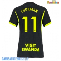 Camisa de time de futebol Atletico Madrid Ademola Lookman #11 Replicas 2º Equipamento Feminina 2026-27 Manga Curta